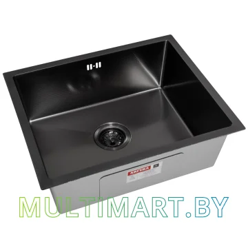 Кухонная мойка ARFEKA ECO AR 550x450 BLACK PVD NANO DECOR картинка 2